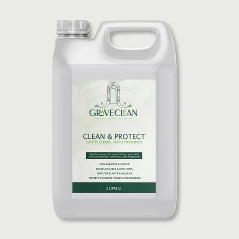 GraveClean™ Headstone Cleaner – Clean & Protect 5L GraveClean | Headstone Cleaning & Restoration