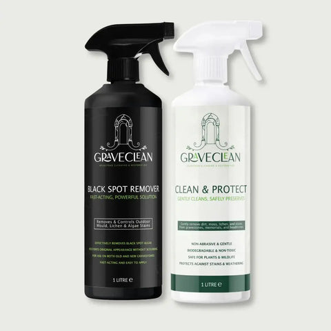 GraveClean™ Black Spot Remover for Headstones (Part 1) GraveClean | Headstone Cleaning & Restoration