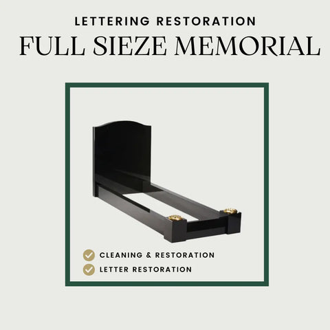 Headstone Lettering Restoration GraveClean | Headstone Cleaning & Restoration